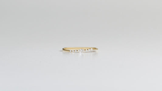 Curved Marquise Ring