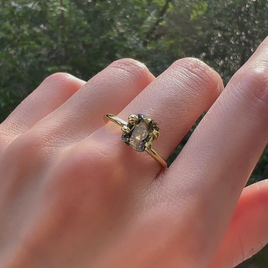 Singapore Modèle Jewellery’s 2.39ct natural Burmese green zircon – unique rainforest dusk gem